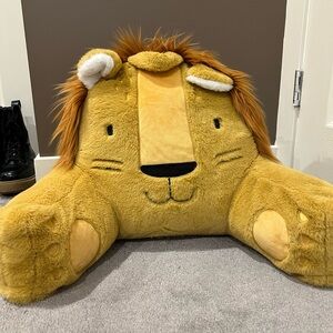 Plush Lion Reading Pillow